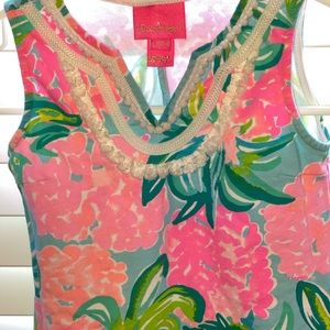 XS Great Condition Mini Harper Dress in Blue Ibiza Pineapple Shake